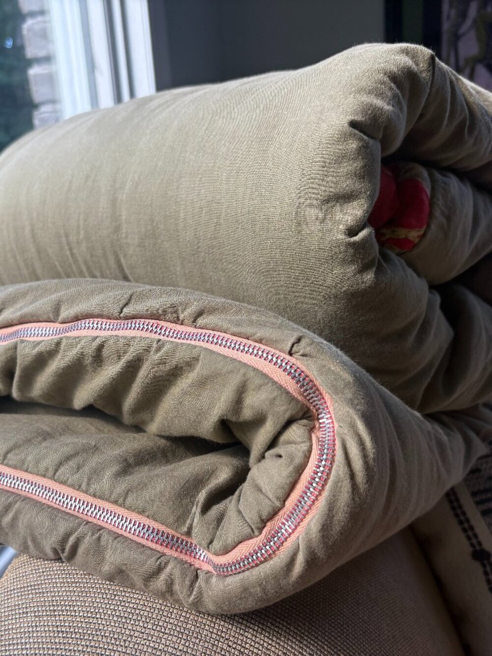 Vintage canvas sleeping bag